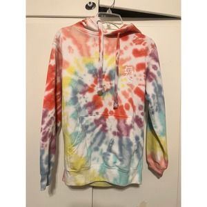 Paul and Joe Sister XS tie-dye hoodie cat fox sweatshirt Anthropologie
